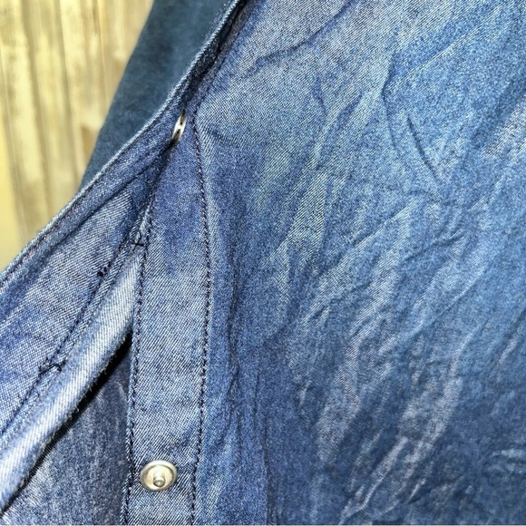 NWT 7 For All Mankind Girls Snap Button Top - Picture 2 of 5